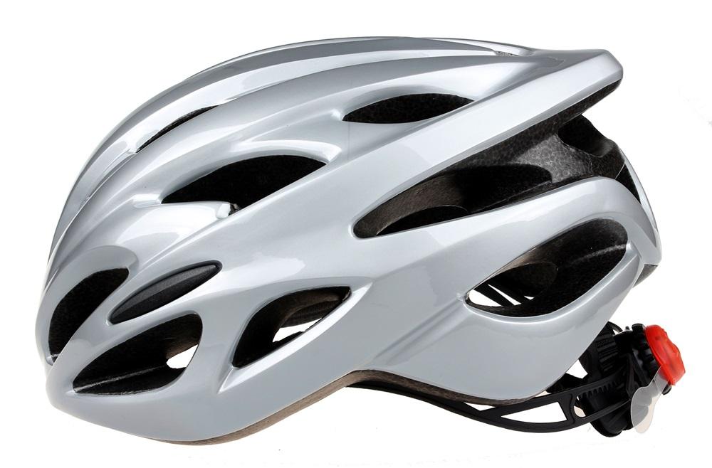 Cycling Mountain Racing Helmet with LED Light Integrally-mold