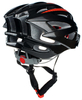 Wind Cross Black Red Protective Bicycle Adult Helmet with Visor,breathable Helmet