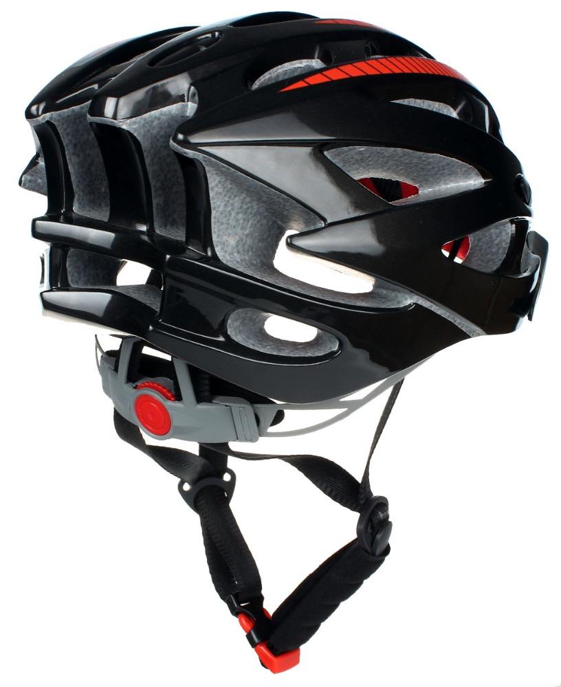 Wind Cross Black Red Protective Bicycle Adult Helmet with Visor,breathable Helmet