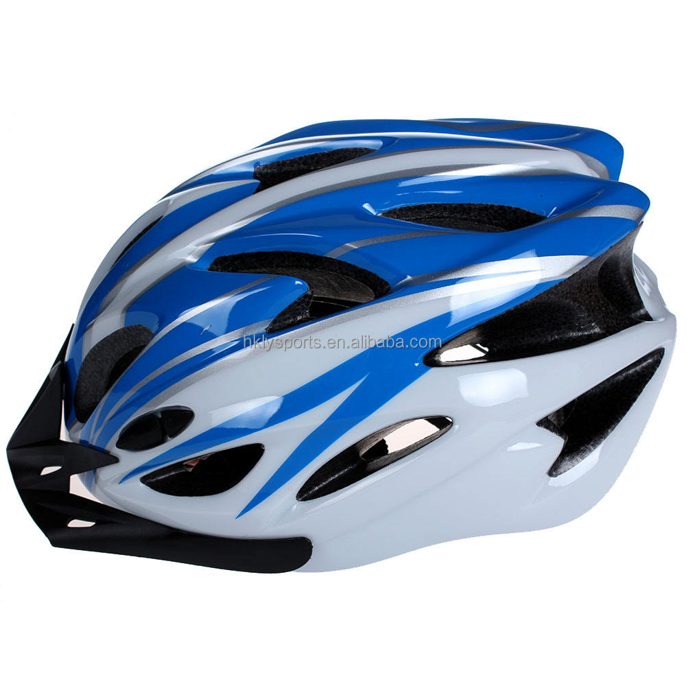 In-mould Cycling Helmet Bike Classic Black Safety Adult Bicycle Helmet with Visor