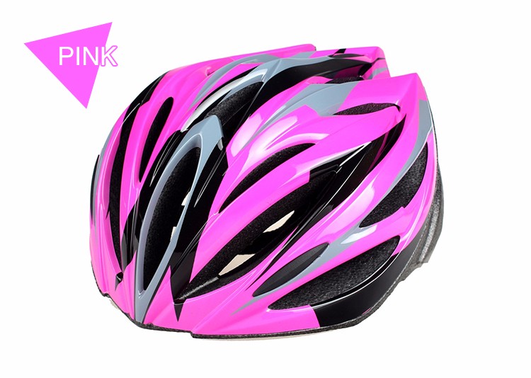 pink bicycle helmet
