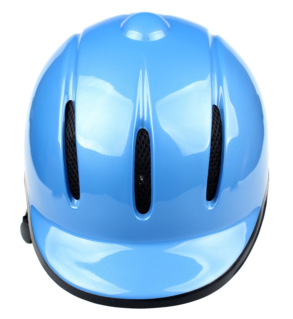 black riding helmet