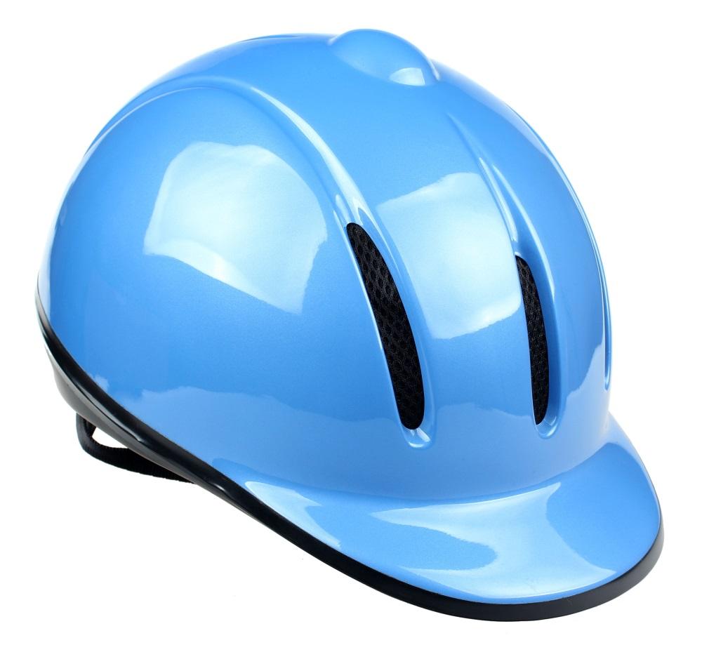 Leather Coated Shell Elegant Equestrian Helmet Protective Horse Riding Helmet
