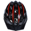 Wind Cross Black Red Protective Bicycle Adult Helmet with Visor,breathable Helmet