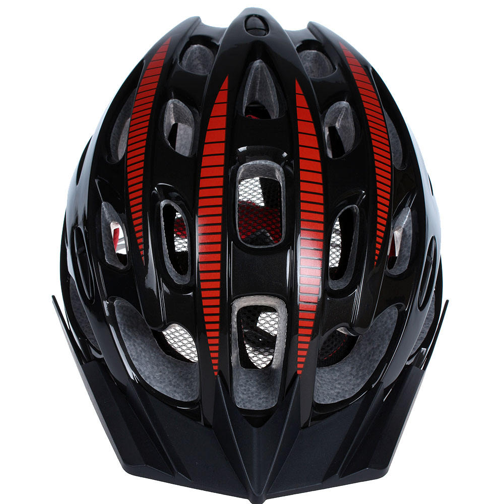 Wind Cross Black Red Protective Bicycle Adult Helmet with Visor,breathable Helmet