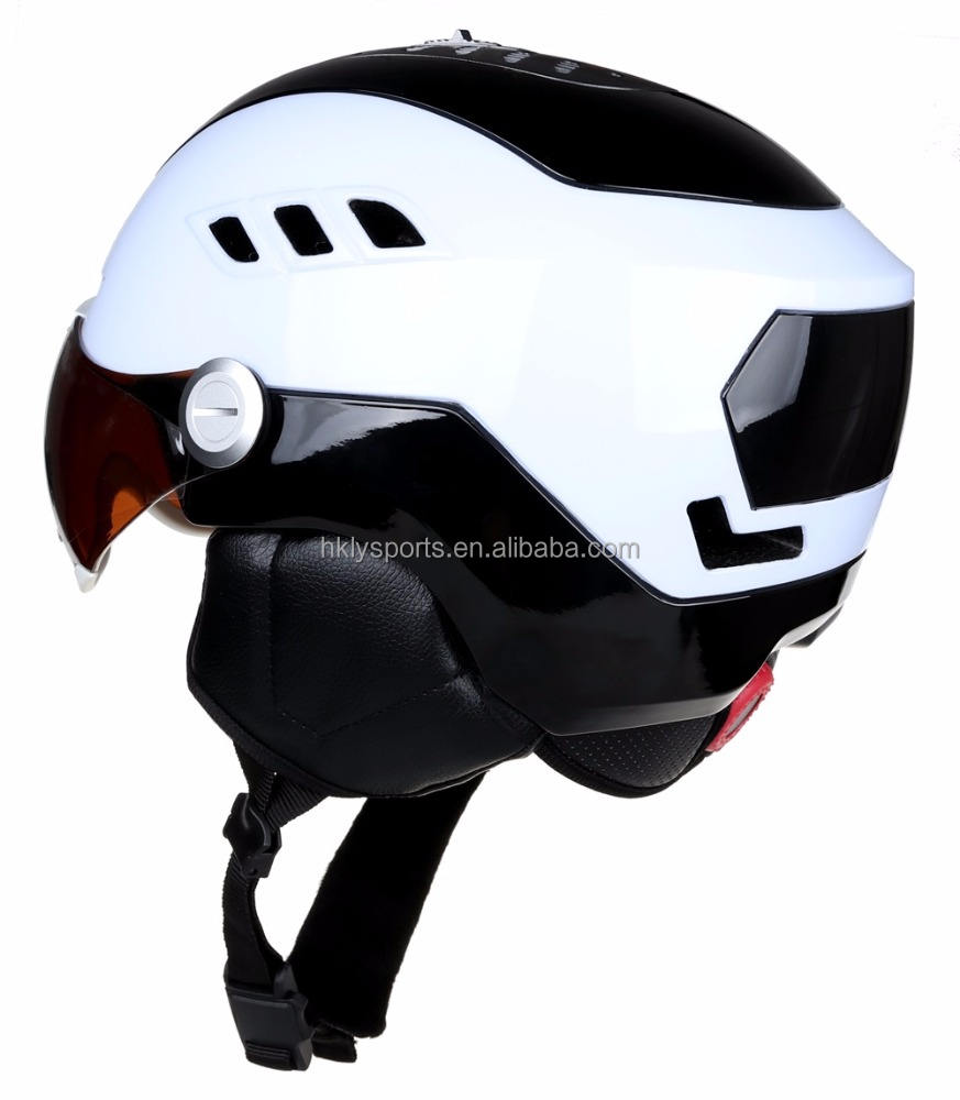 Winter Snow Sports Ski Skating In-mould Adult Ski Helmet with Glass