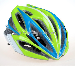 Bicycle Helmet Safety Custom PC In-mold Cycling Helmet Green Adult Bike Helmet