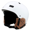 CE ASTM Protective ABS Shell And EPS Liner Ski Snow Helmet with Leather Earmuffs