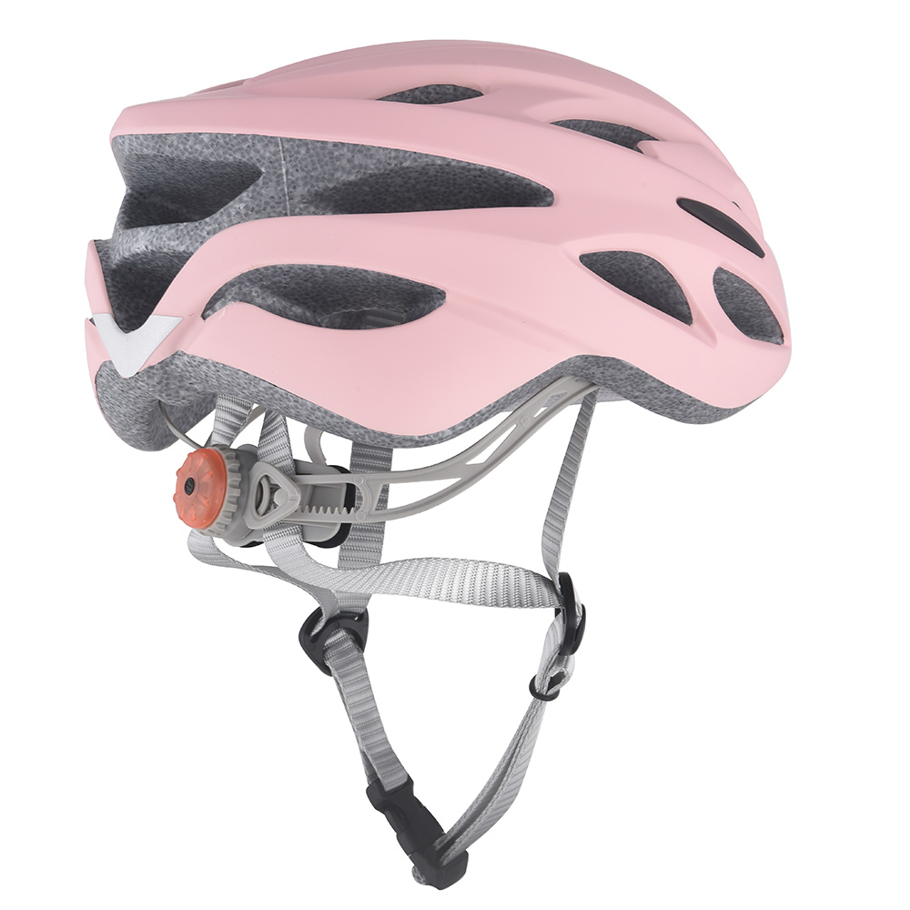 Certified Road Bike Helmet Adjusting Foam Adult Bicycle Helmet with Led Safety Light