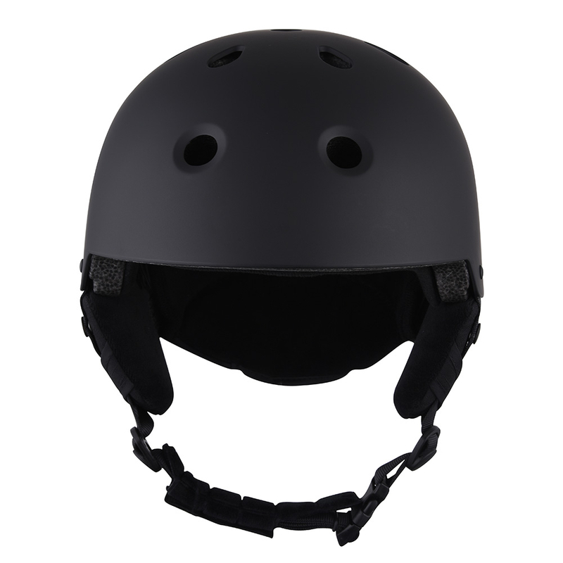 CE Certification ABS Shell Snow Skiing Helmet Black Helmet Ski