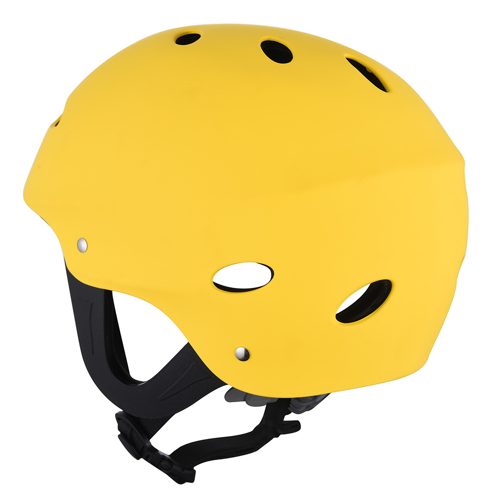 black and white canoe helmet