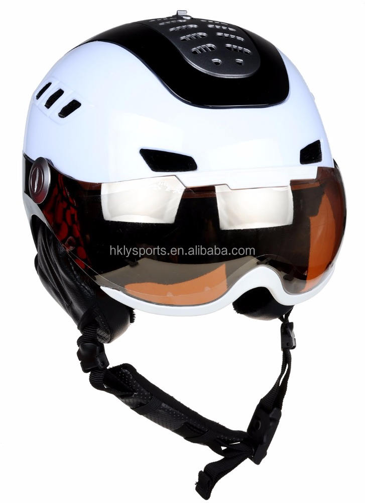 Winter Snow Sports Ski Skating In-mould Adult Ski Helmet with Glass