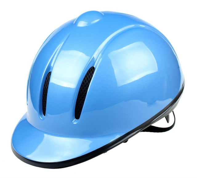 Leather Coated Shell Elegant Equestrian Helmet Protective Horse Riding Helmet