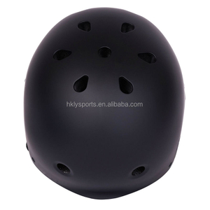 CE CPSC Approved Protective Customized ABS Matte Black Bicycle Skating Helmets