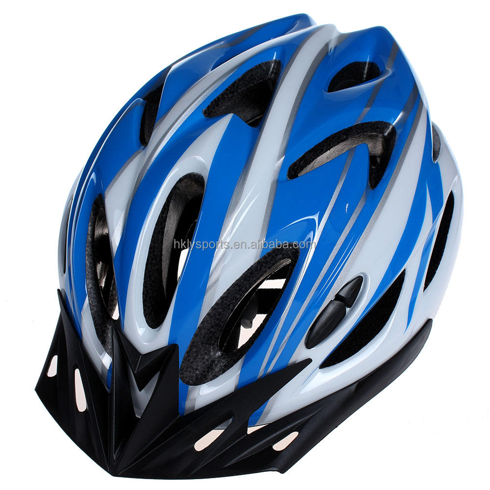 In-mould Cycling Helmet Bike Classic Black Safety Adult Bicycle Helmet with Visor