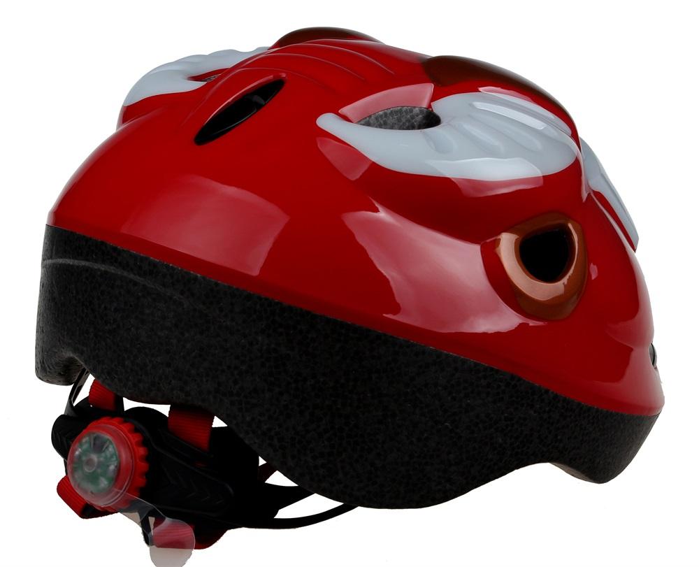 Chinese Supplier Animal Bicycle Helmet PC In-mold Lovely Led Light Kids Bike Helmet