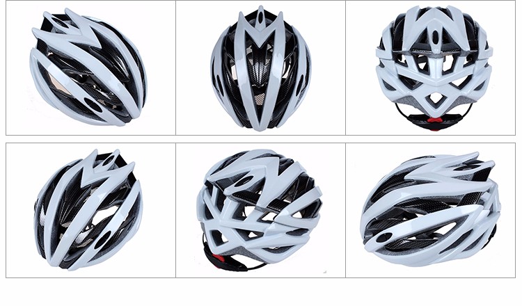 white cycling helmet