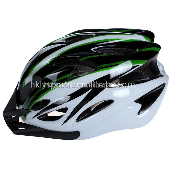 Shengtao Light ST983 In-mold PC + EPS 18 Air Vents 225g PC + EPS Bicycle Helmet with Visor PA Strap