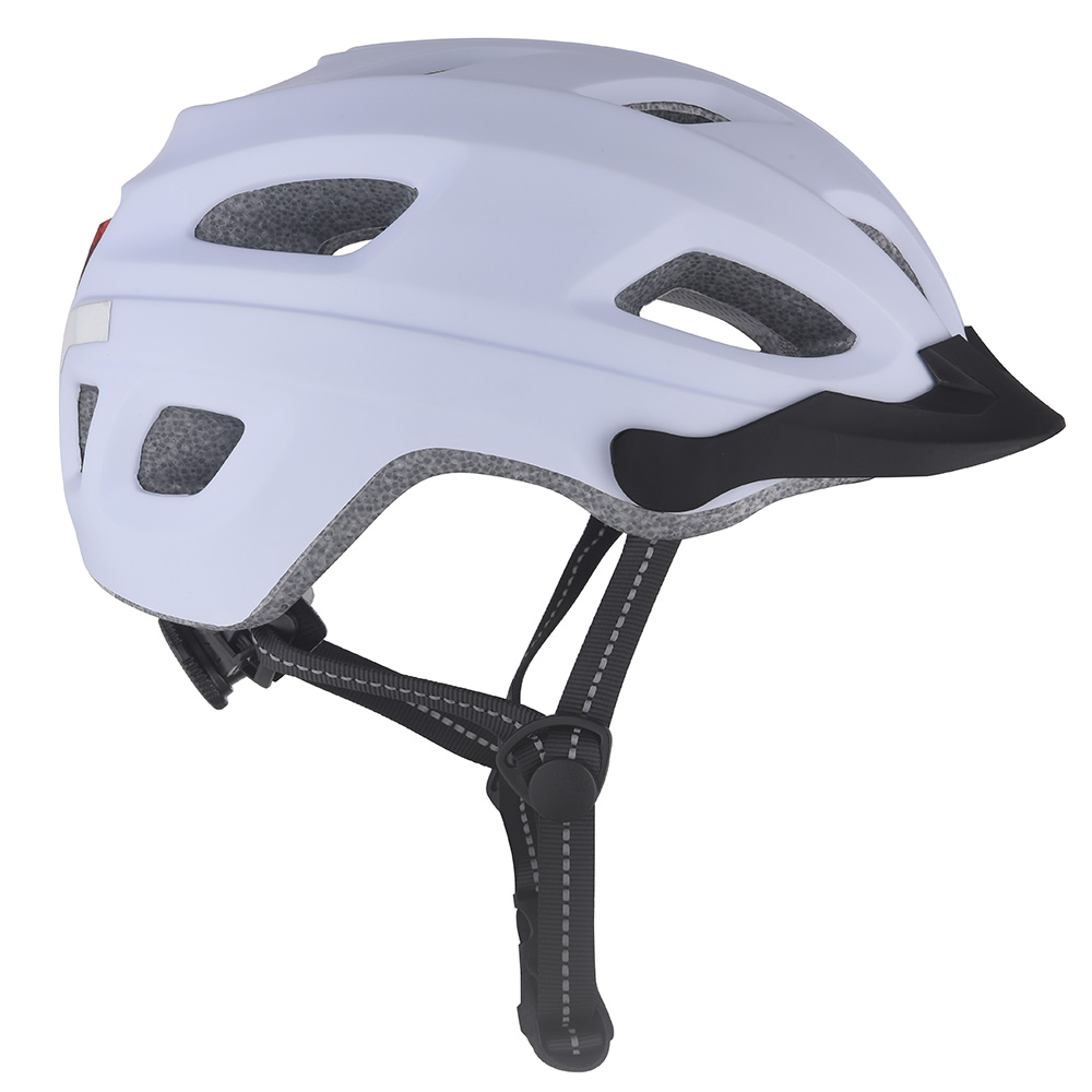 New Bike Helmet Led Light PC In-mold Cycling Helmet , Safe Sport Mountain Road Riding Bike Helmet for Adult