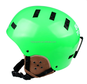 Leather Ski Helmet ABS Snowboard Helmet OEM Helmet