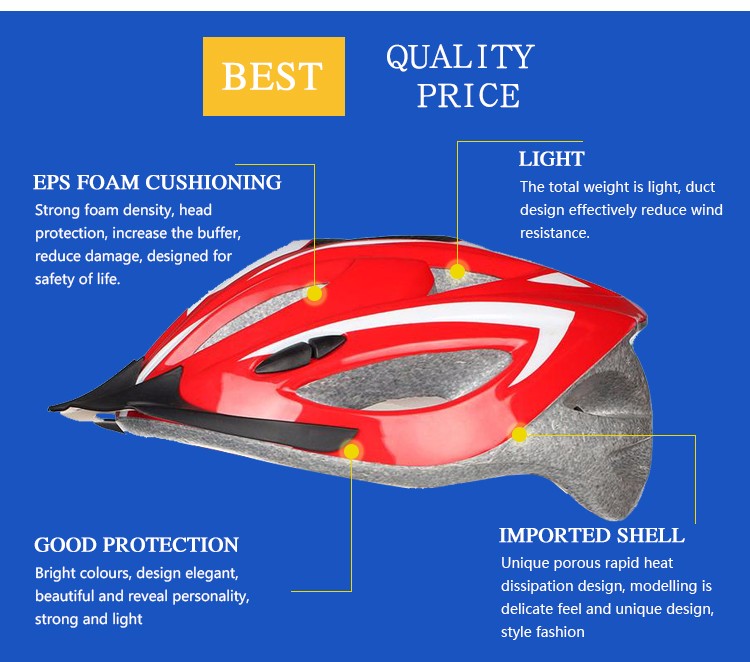 red bicycle helmet