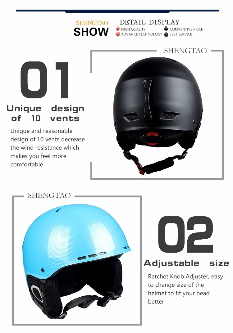 green ski helmet