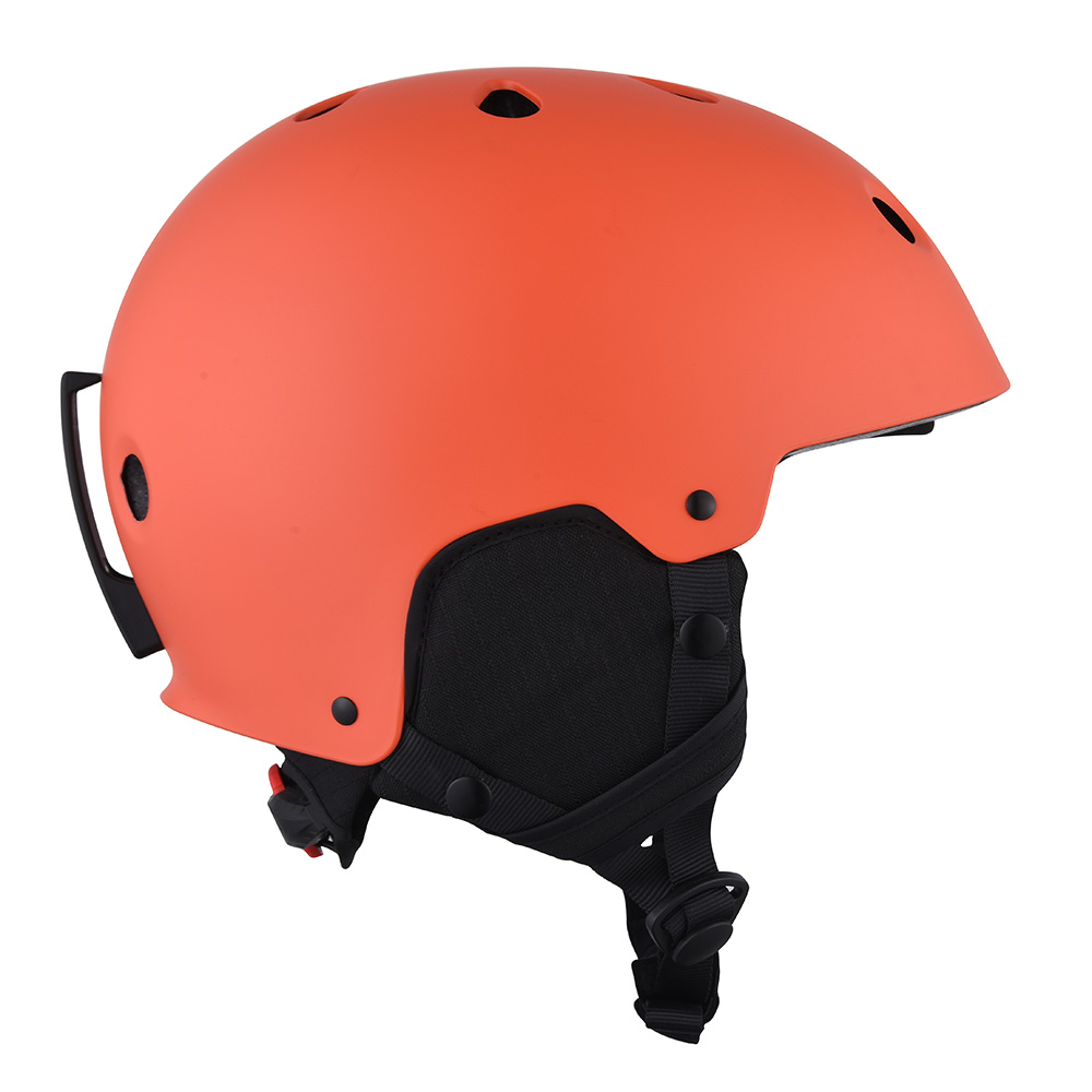 CE Certification ABS Shell Snow Skiing Helmet Red Helmet Ski
