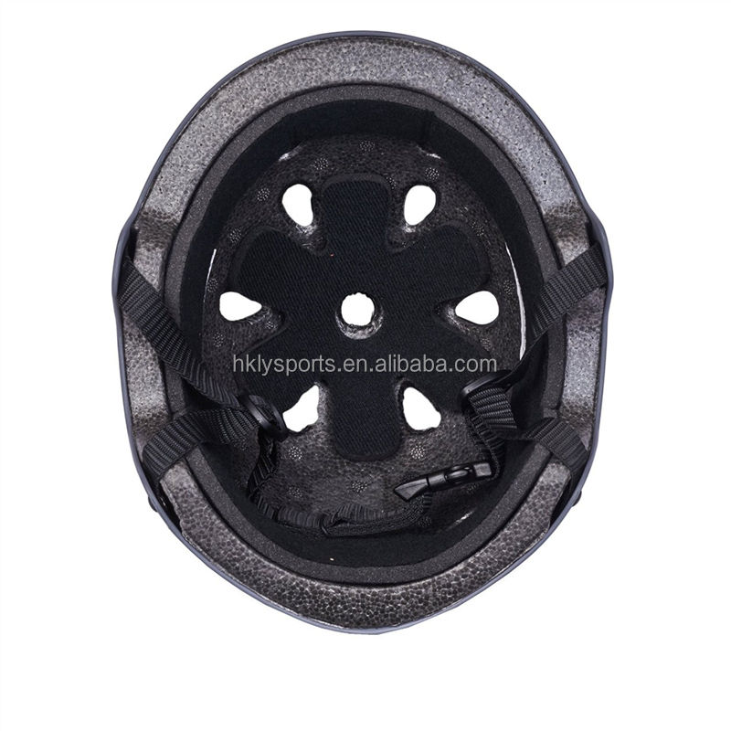 CE CPSC Approved Protective Customized ABS Matte Black Bicycle Skating Helmets