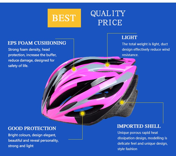 pink bike helmet